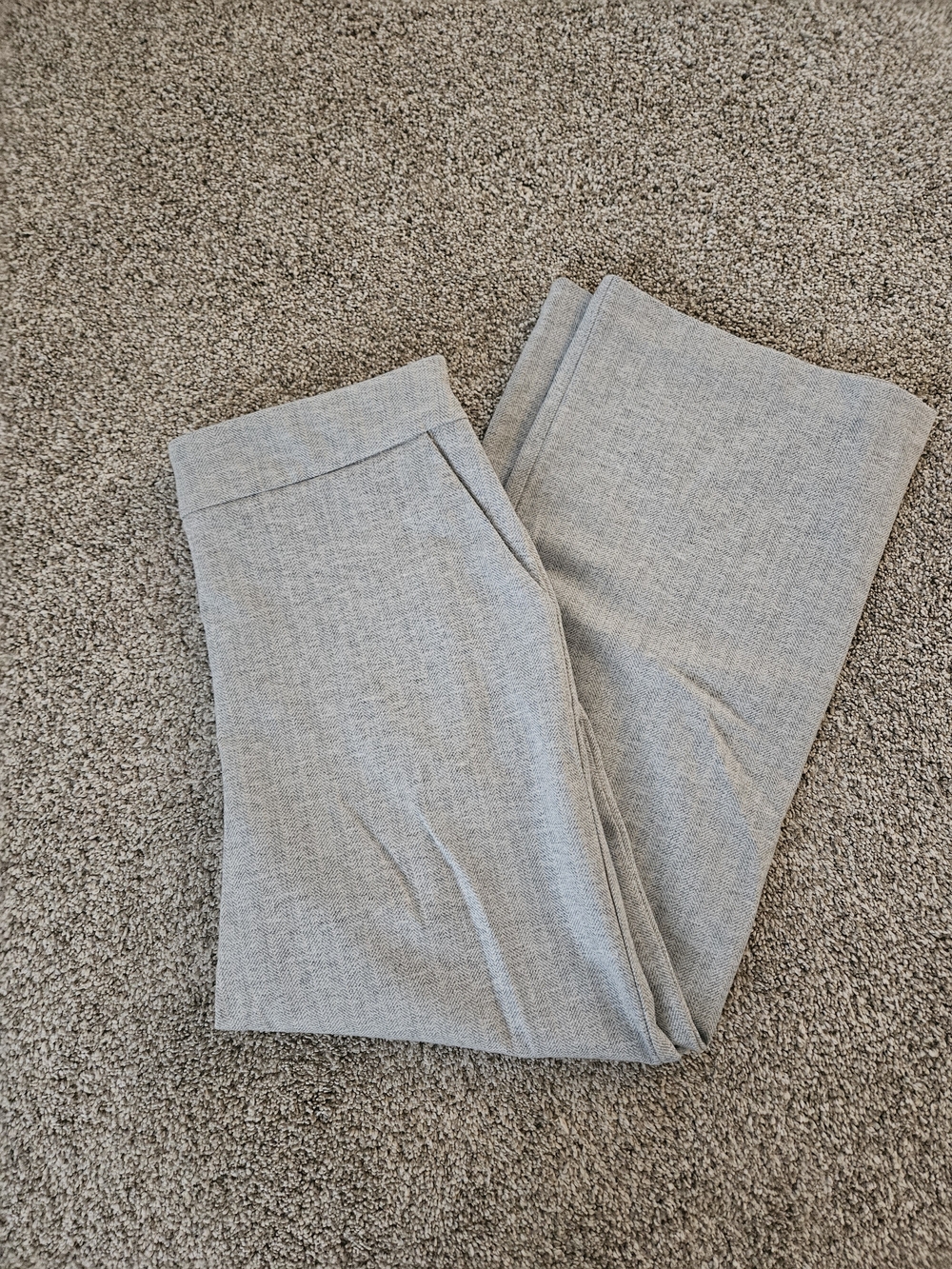 Women's Light Gray Dress Trousers - Classic Tailored Fit